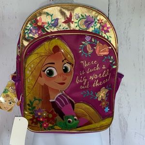 NWT Disney Tangled Rapunzel Backpack School  16"